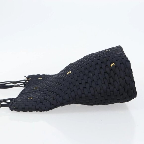 Salvatore Ferragamo Vala Shoulder Bag Nylon Black Gold Auth bs29122 - Picture 4 of 15